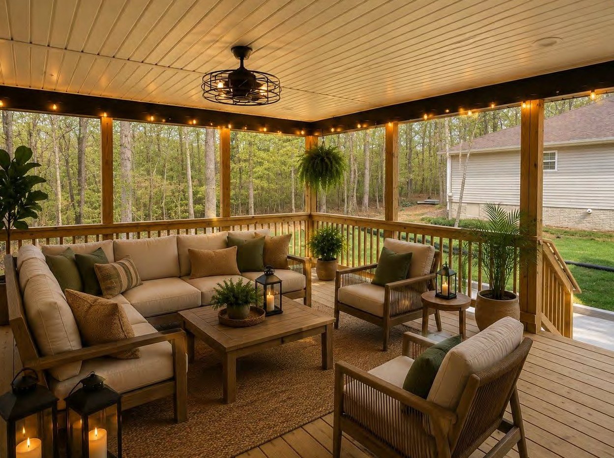 Representative covered porch inspiration